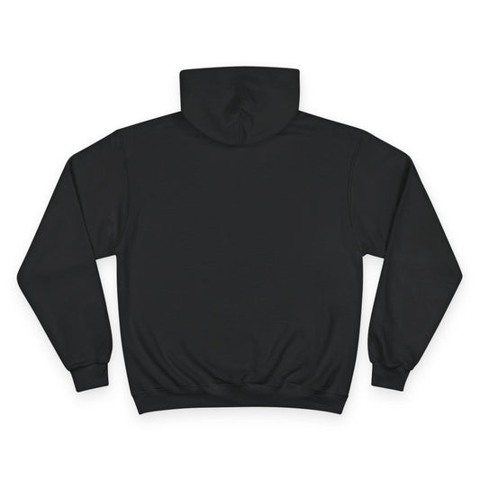 Champion Hoodie — "No Labels. Just Legacy." Black Logo Hoodie