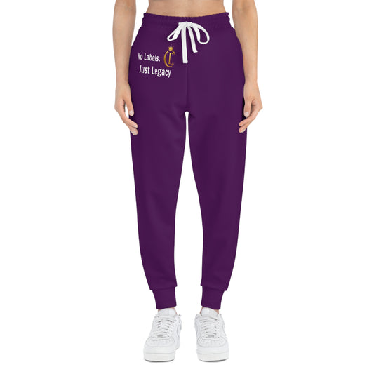Purple 'No labels. Just Legacy.' Gold Crown Hoodie and Jogger Set| The Chic Co.