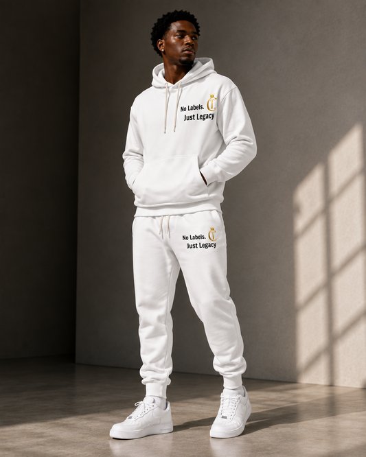 No Labels, Just Legacy™ Gold Crown Hoodie & Joggers