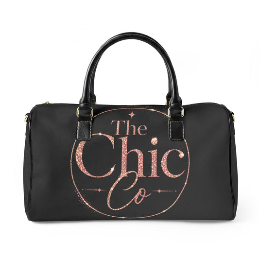 Chic Co Rose Gold Logo Weekender Bag
