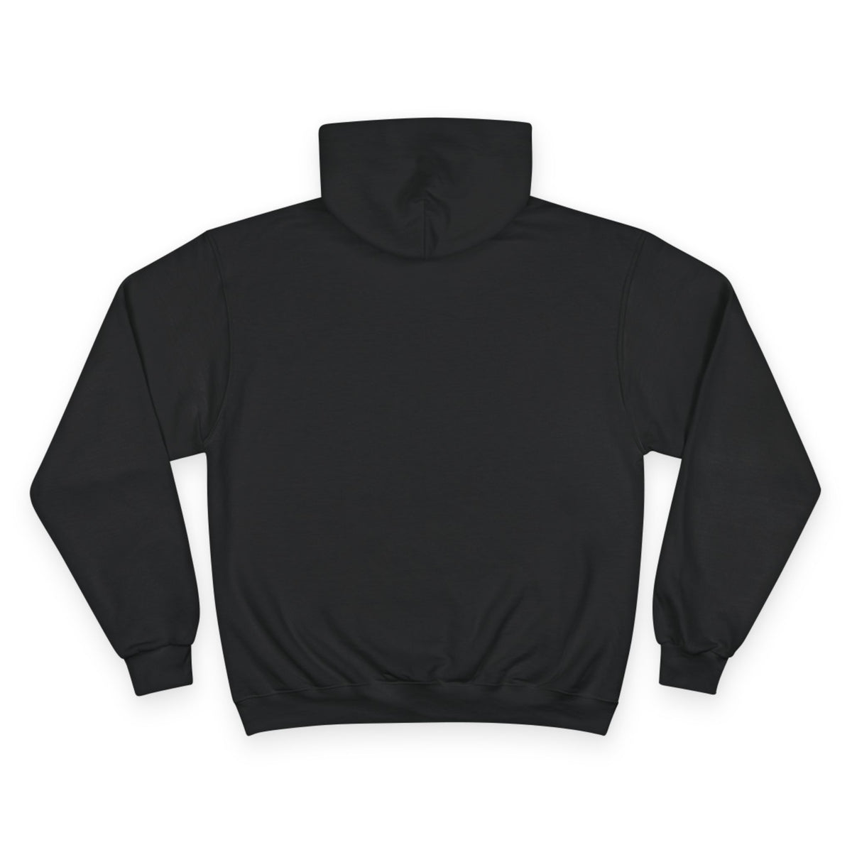 Champion Hoodie — "No Labels. Just Legacy." Black Logo Hoodie