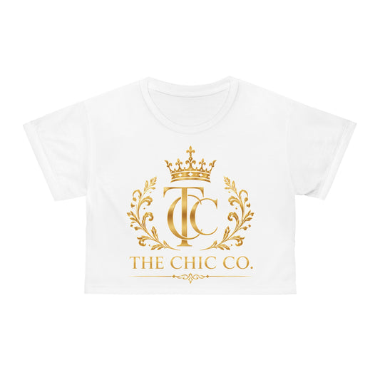The Chic Co. Gold Crest Crop Tee
