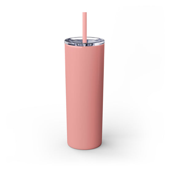 The Chic Co. Gold Crown Monogram Skinny Tumbler 20oz — Gold Stainless Straw