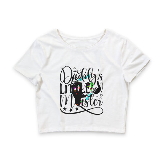 Daddy’s Little Monster Crop Tee — Cute Baby Joker Shirt