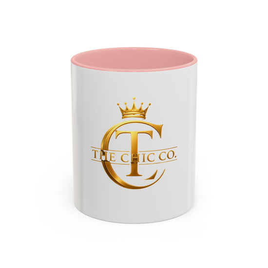 Gold Crown Logo Coffee Mug — The Chic Co. Accent Ceramic Mug (11/15oz)