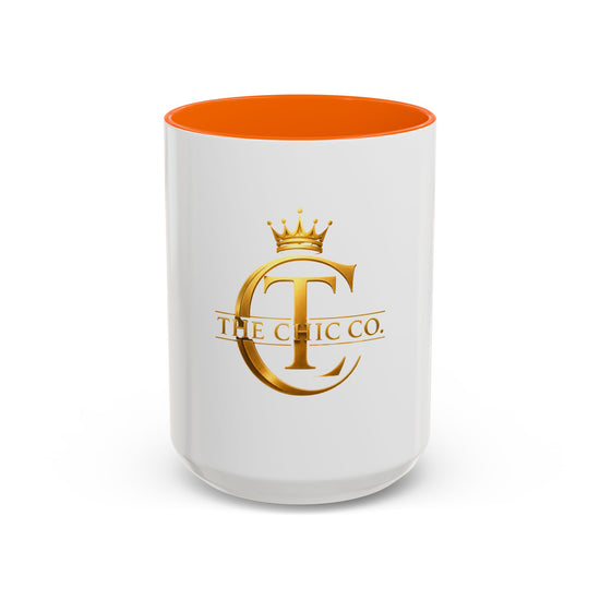 Gold Crown Logo Coffee Mug — The Chic Co. Accent Ceramic Mug (11/15oz)