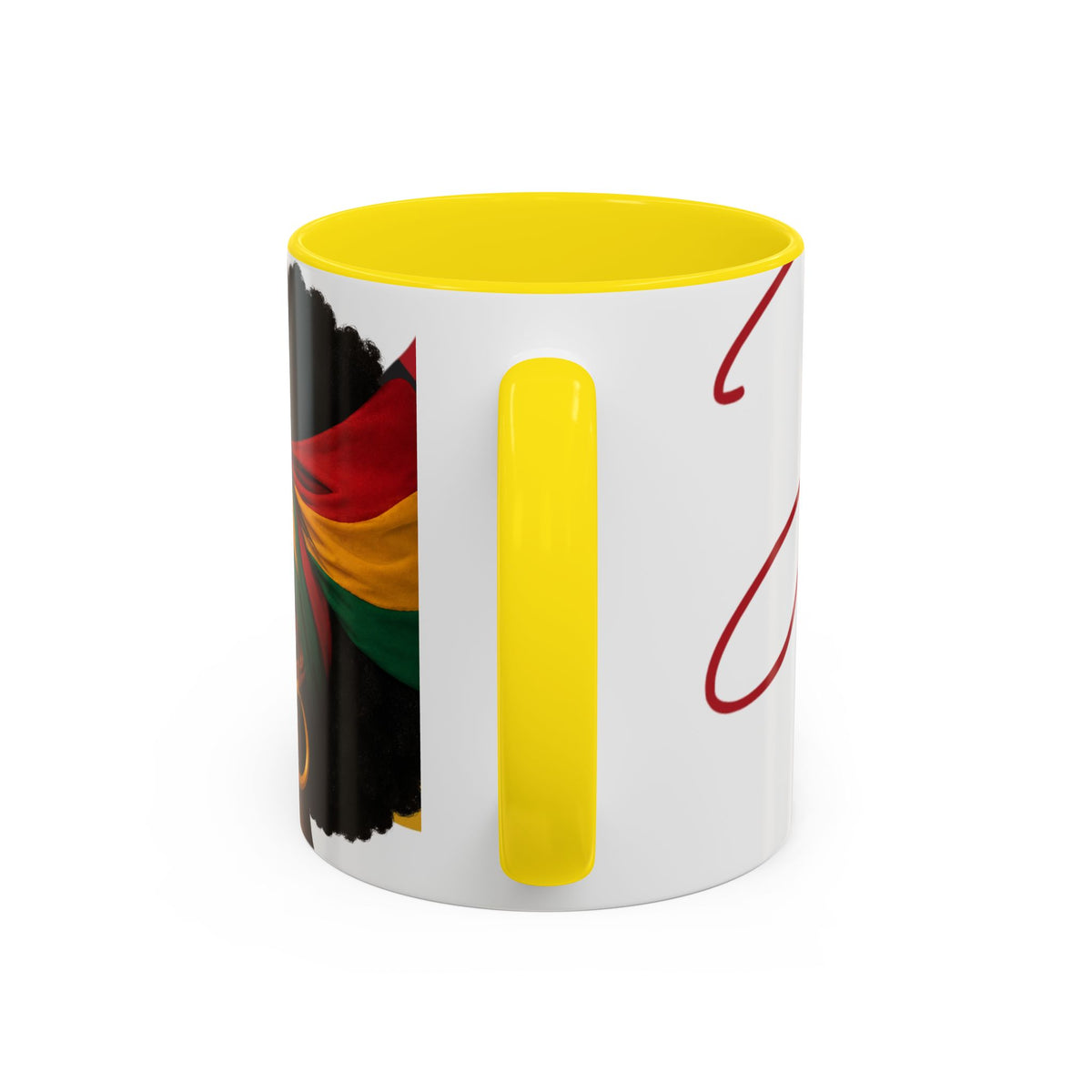 Juneteenth Coffee Mug — Black Woman Portrait "Juneteenth Freedom Day" Accent Mug