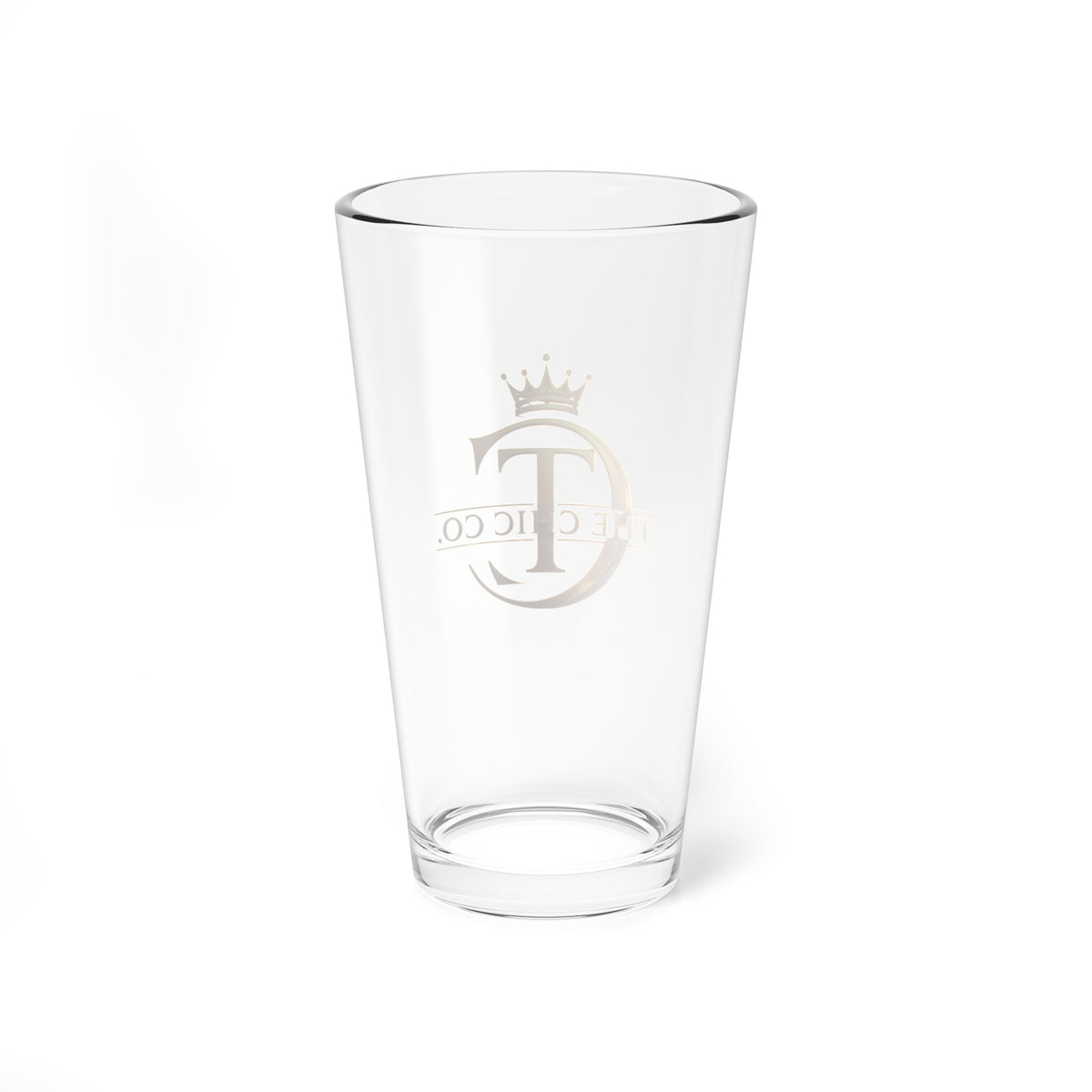 The Chic Co. Signature Gold Crown Pint Glass