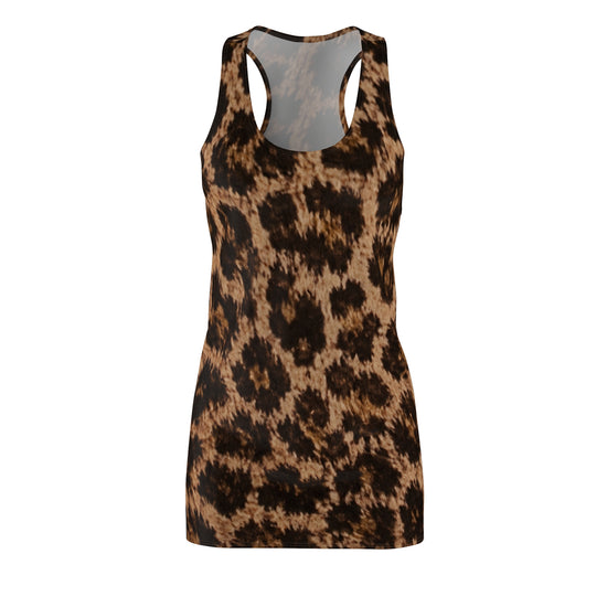 Leopard Print Racerback Dress – Women's Animal Print Summer Dress