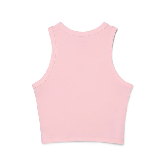 Gold Crown Monogram Racer Tank Top