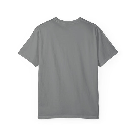 Futuristic Metal Emblem Graphic T‑Shirt