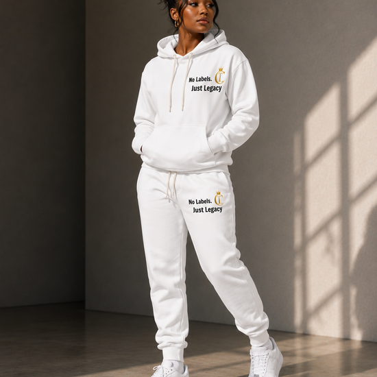 No Labels. Just Legacy. Gold Crown Hoodie & Joggers Set | The Chic Co.