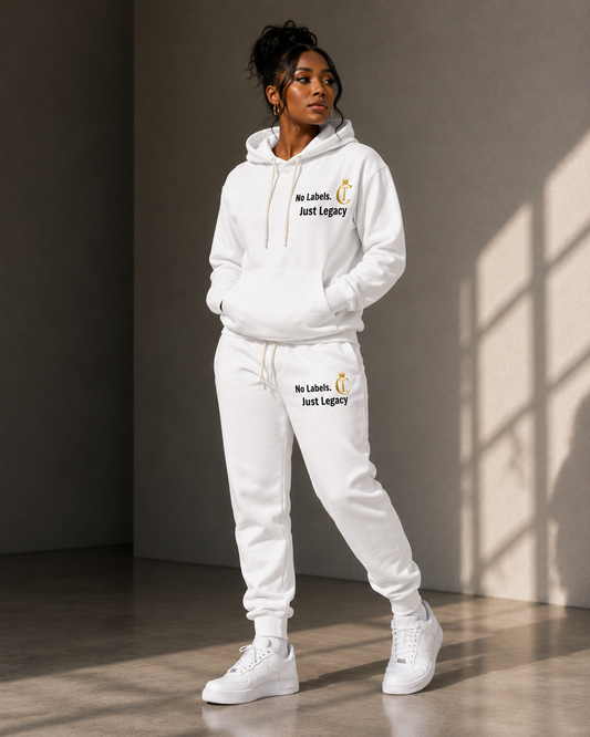 No Labels. Just Legacy. Gold Crown Hoodie & Joggers Set | The Chic Co.