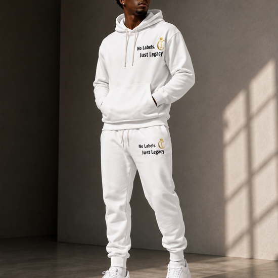 No Labels, Just Legacy™ Gold Crown Hoodie & Joggers