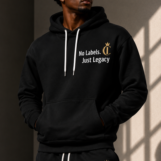 Black No Labels, Just Legacy Black Hoodie & Joggers