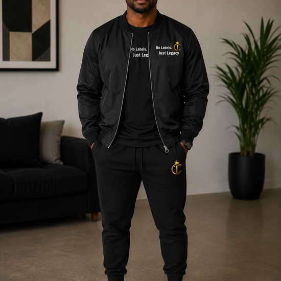 The Chic Co. Signature "No Labels. Just Legacy" Bomber Jacket