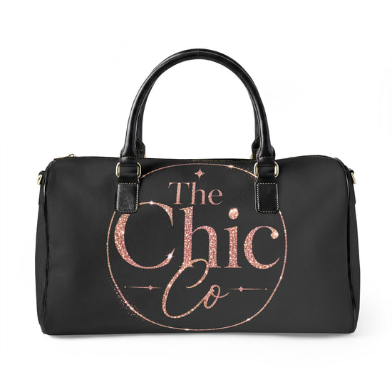 Chic Co Rose Gold Logo Weekender Bag