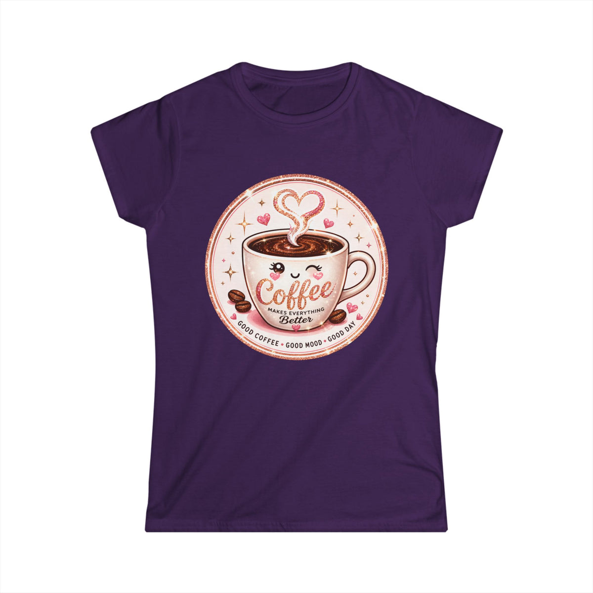 Coffee Lover Tee — Cute "Coffee Makes Everything Better" Graphic Shirt