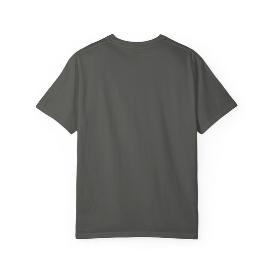 Futuristic Metal Emblem Graphic T‑Shirt