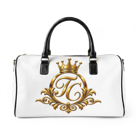 The Chic Co. Signature Gold Crown Monogram Weekender