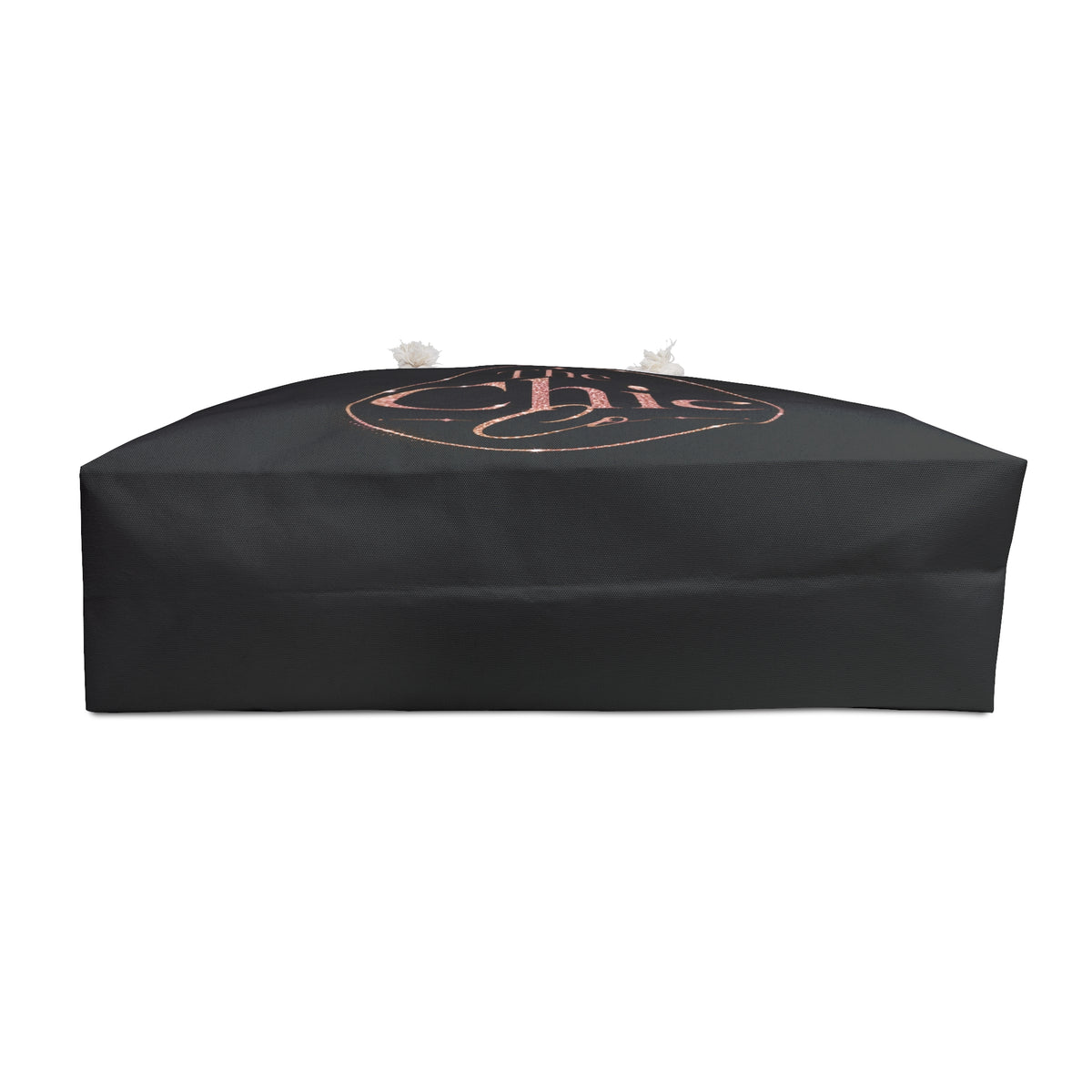 Chic Co. Black and Rose Gold Weekender Bag —Travel Tote