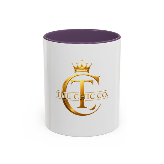 Gold Crown Logo Coffee Mug — The Chic Co. Accent Ceramic Mug (11/15oz)