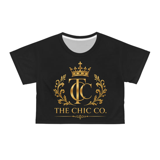 The Chic Co. Gold Crest Crop Tee