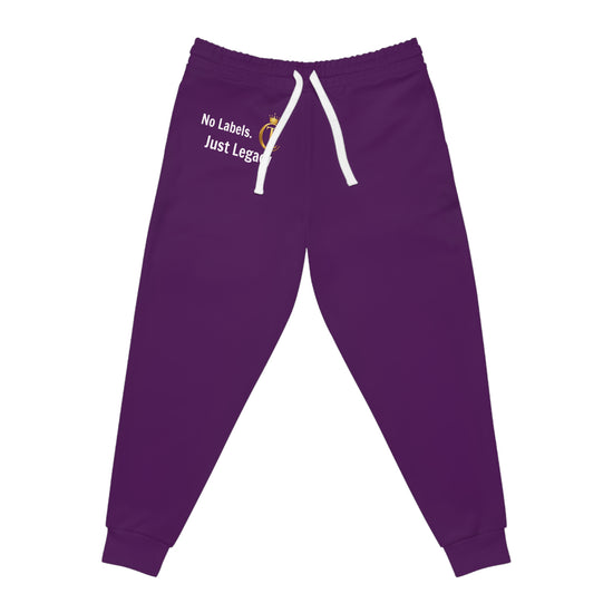 Purple 'No labels. Just Legacy.' Gold Crown Hoodie and Jogger Set| The Chic Co.
