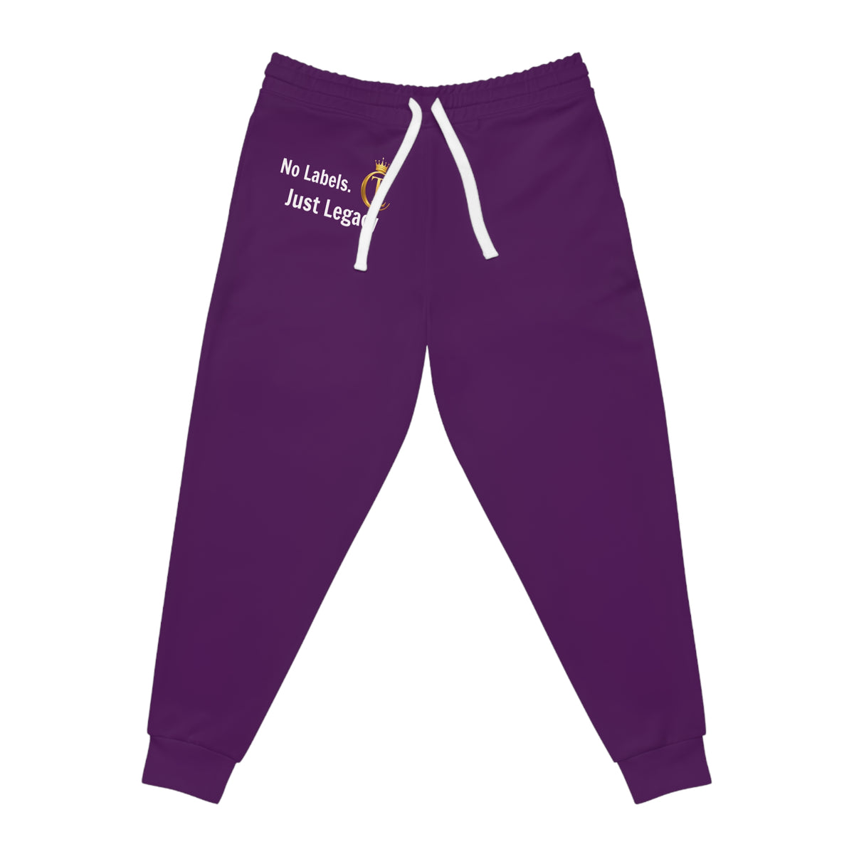 Purple 'No labels. Just Legacy.' Gold Crown Hoodie and Jogger Set| The Chic Co.