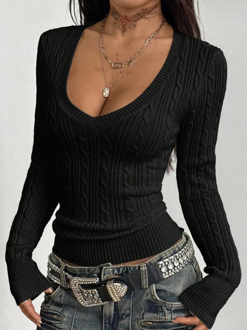 Black (v-neck)